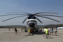 Вертолет Ми-26Т. Гидроавиасалон-2012. Выставка техники в аэропорту Геленджика.